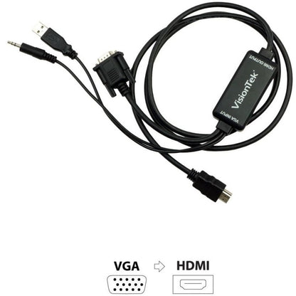 VisionTek VGA to HDMI 1.5M Active Cable (M/M) 900824