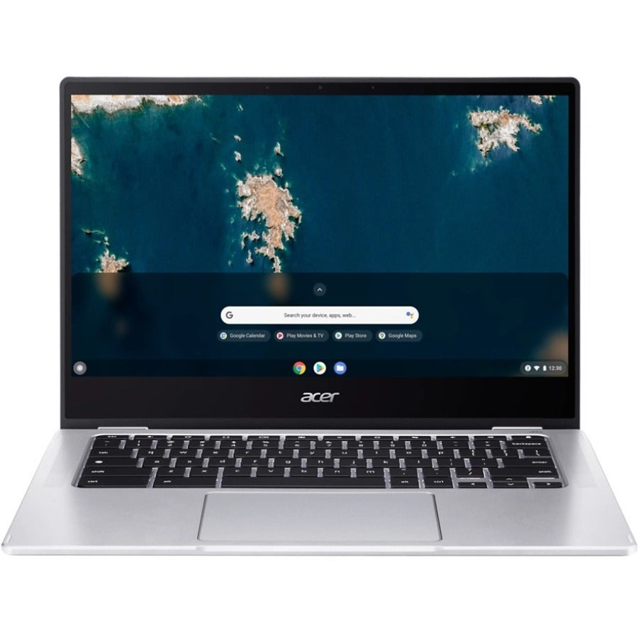 Acer Chromebook Spin 314 CP314-1H CP314-1H-C053 14" Touchscreen Convertible 2 in 1 Chromebook - HD - 1366 x 768 - Intel Celeron N4500 Dual-core (2 Core) 1.10 GHz - 4 GB Total RAM - 64 GB Flash Memory - Pure Silver NX.AY4AA.002