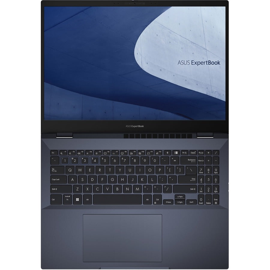 Ordinateur portable Asus ExpertBook B5 B5602 B5602CBA-Q73P-CB 16" - WUXGA - 1920 x 1200 - Intel Core i7 12e génération i7-1260P Dodeca-core (12 cœurs) 2,10 GHz - 16 Go de RAM totale - 8 Go de mémoire embarquée - SSD 512 Go - Star Black B5602CBA-Q73P-CB