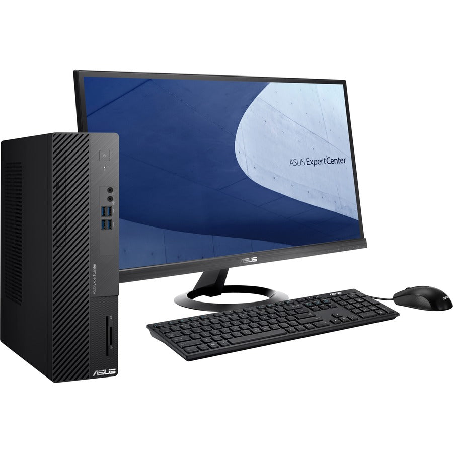 Ordinateur de bureau Asus ExpertCenter D500SD-Q31P - Intel Core i3 12e génération i3-12100 Quad-core (4 cœurs) 3,30 GHz - 8 Go de RAM DDR4 SDRAM - 256 Go de SSD M.2 PCI Express NVMe 3.0 - Petit facteur de forme - Noir D500SD-Q31P