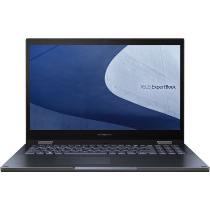 Asus ExpertBook B2 Flip B2502F B2502FBA-Q53P-CB 15.6" Touchscreen Convertible 2 in 1 Notebook - Full HD - 1920 x 1080 - Intel Core i5 12th Gen i5-1240P Dodeca-core (12 Core) 1.70 GHz - 16 GB Total RAM - 512 GB SSD - Star Black B2502FBA-Q53P-CB