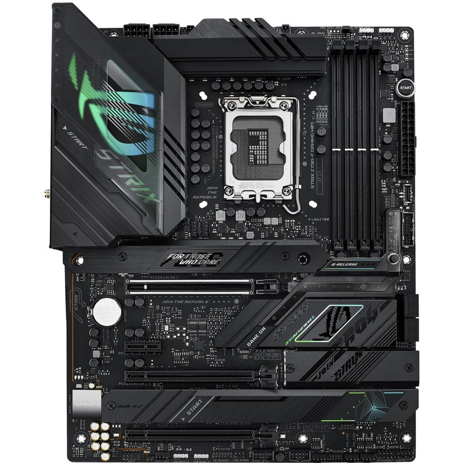 Asus ROG Strix STRIX Z790-F Gaming WIFI Gaming Desktop Motherboard - Intel Z790 Chipset - Socket LGA-1700 - ATX ROGSTRIXZ790-FGAMINGWIFI