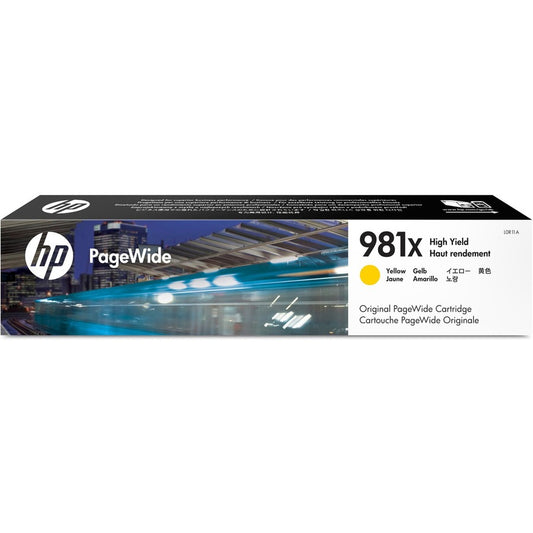 HP 981X (L0R11A) Original High Yield Inkjet Ink Cartridge - Single Pack - Yellow - 1 Each L0R11A