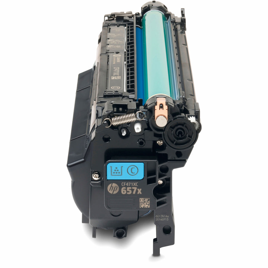 HP 657X (CF471X) Original High Yield Laser Toner Cartridge - Cyan - 1 Each CF471X