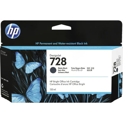 HP 728 Original Inkjet Ink Cartridge - Matte Black Pack 3WX25A