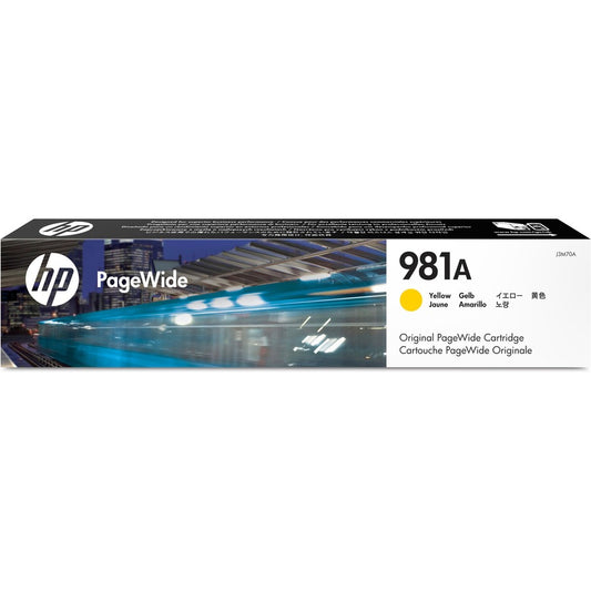 HP 981A (J3M70A) Original Page Wide Ink Cartridge - Single Pack - Yellow - 1 Each J3M70A