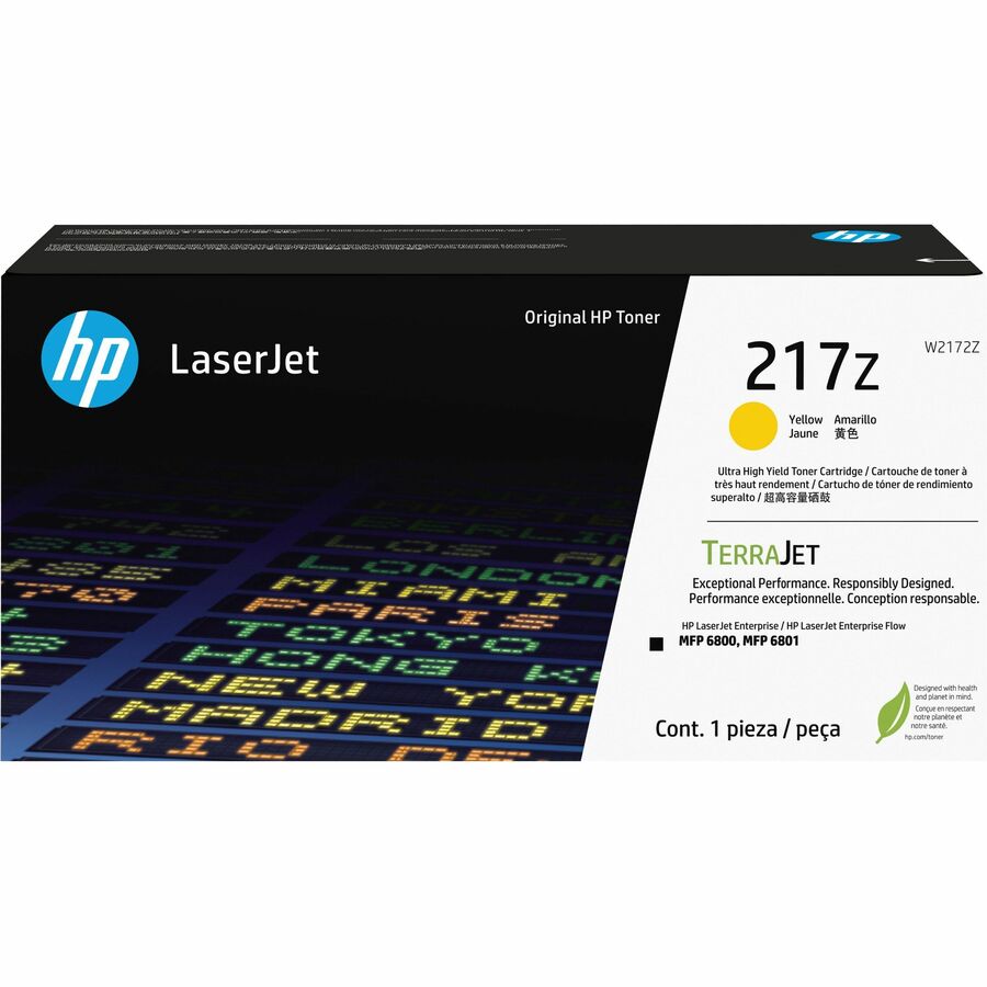 HP 217Z Original Laser Toner Cartridge - Yellow Pack W2172Z