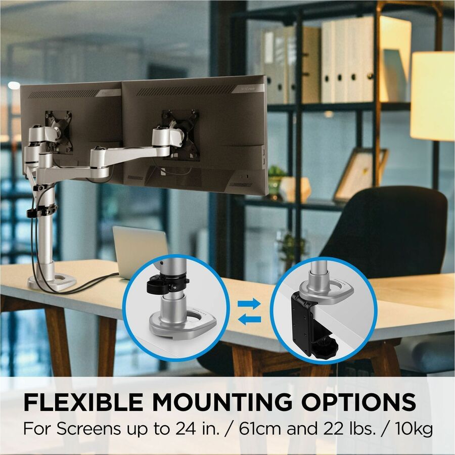 ViewSonic Dual Monitor Mounting Arm for Two Monitors up to 24" Each LCD-DMA-001