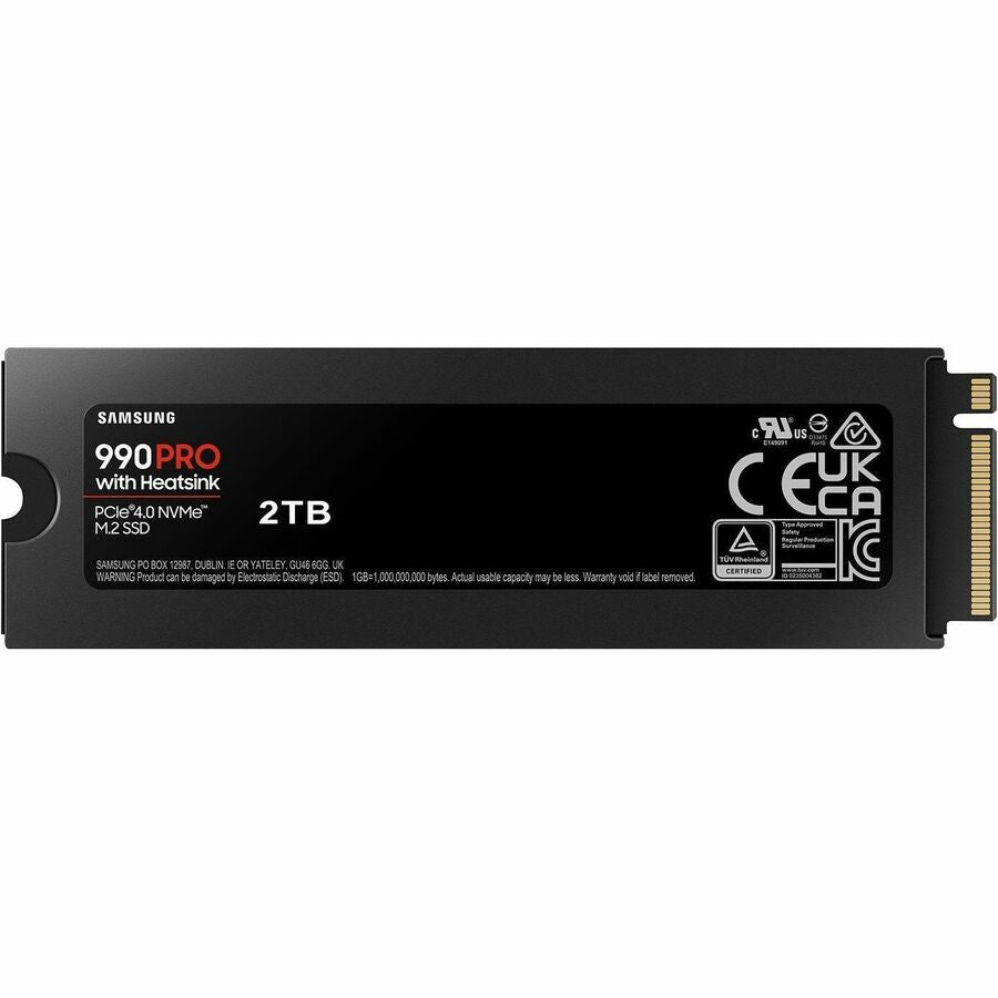 Samsung 990 PRO 2 TB Solid State Drive - M.2 2280 Internal - PCI Express NVMe (PCI Express NVMe 4.0 x4) MZ-V9P2T0CW