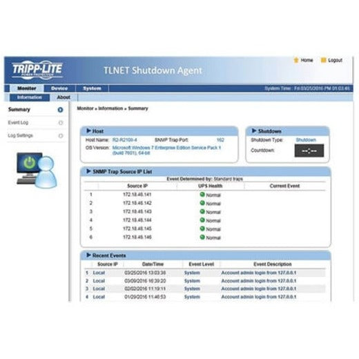 Tripp Lite Web Management Accessory Card for SmartPro or SmartOnline UPS Systems TLNETCARD