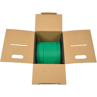 Tripp Lite Cat6 Gigabit Bulk Solid-Core Plenum-Rated PVC Cable, Green, 1000 ft N224-01K-GN