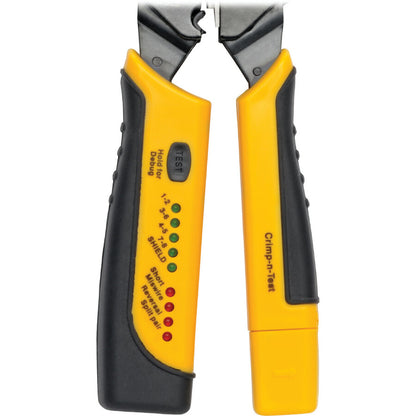 Tripp Lite RJ11/RJ12/RJ45 Wire Crimper with Built-in Cable Tester T100-001-TST