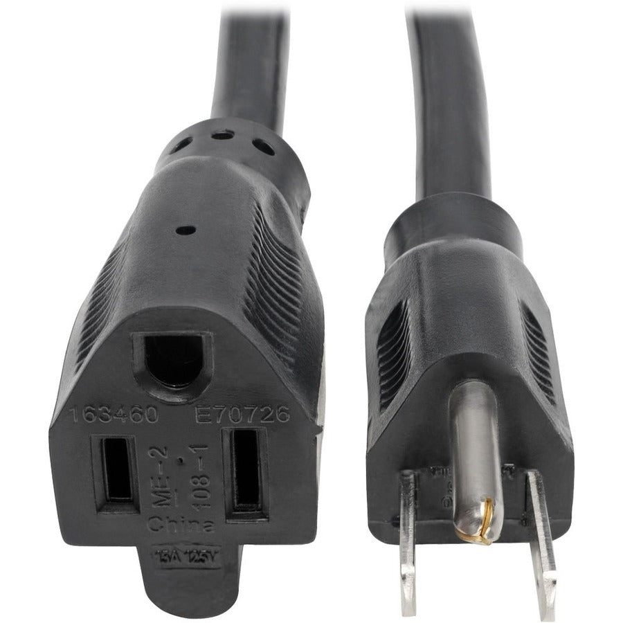 Tripp Lite 6ft Power Cord Extension Cable 5-15P to 5-15R Heavy Duty 15A 14AWG 6' P024-006