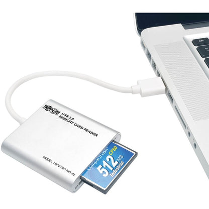 Tripp Lite USB 3.0 SuperSpeed Multi-Drive Memory Card Reader/Writer, Aluminum Case U352-000-MD-AL