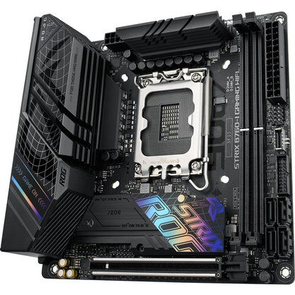 Asus ROG Strix B760-I GAMING WIFI Gaming Desktop Motherboard - Intel B760 Chipset - Socket LGA-1700 - Mini ITX ROGSTRIXB760-IGAMINGWIFI