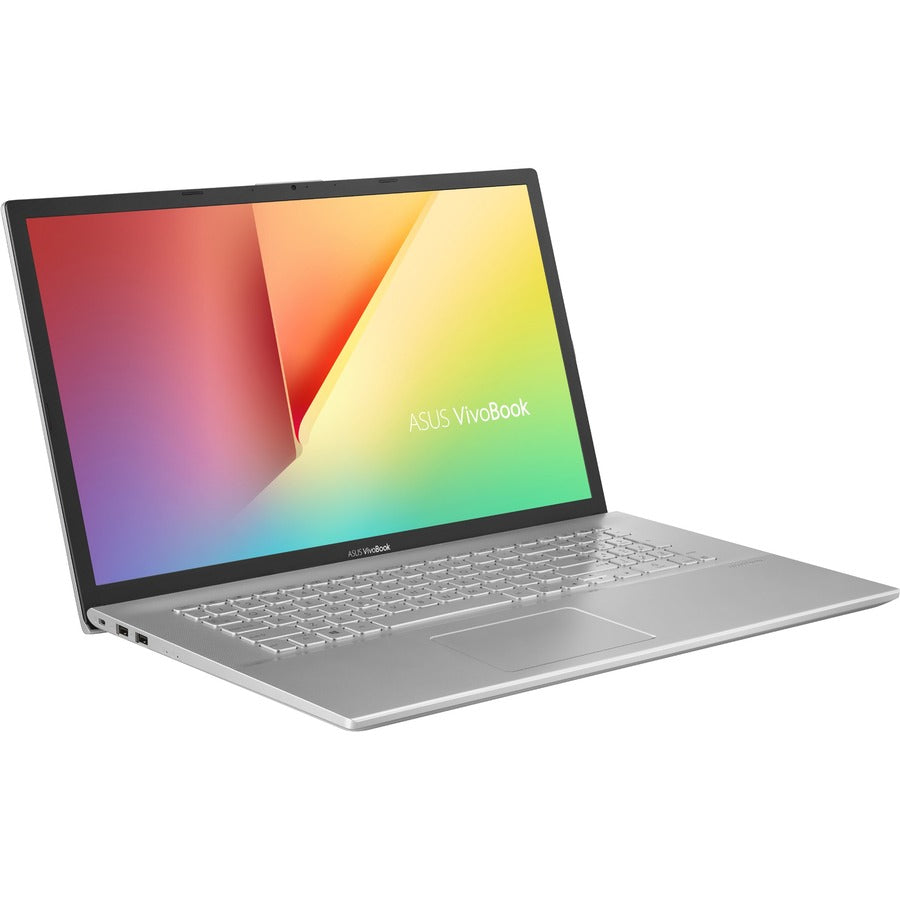 Asus VivoBook 17 X712 X712JA-QB31-CB 17.3" Notebook - HD+ - 1600 x 900 - Intel Core i3 10th Gen i3-1005G1 Dual-core (2 Core) 1.20 GHz - 8 GB Total RAM - 8 GB On-board Memory - 512 GB SSD - Transparent Silver X712JA-QB31-CB