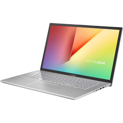 Asus VivoBook 17 X712 X712JA-QB31-CB 17.3" Notebook - HD+ - 1600 x 900 - Intel Core i3 10th Gen i3-1005G1 Dual-core (2 Core) 1.20 GHz - 8 GB Total RAM - 8 GB On-board Memory - 512 GB SSD - Transparent Silver X712JA-QB31-CB