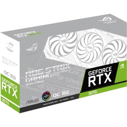 Asus ROG NVIDIA GeForce RTX 3070 Graphic Card - 8 GB GDDR6 ROG-STRIX-RTX3070-O8G-WHI