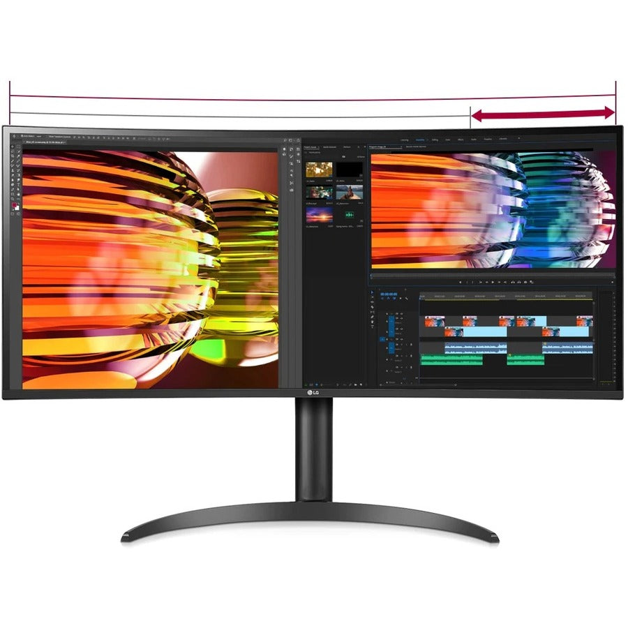 LG Ultrawide 34WP85CN-B 34" WQHD Curved Screen LCD Monitor - 21:9 34WP85CN-B