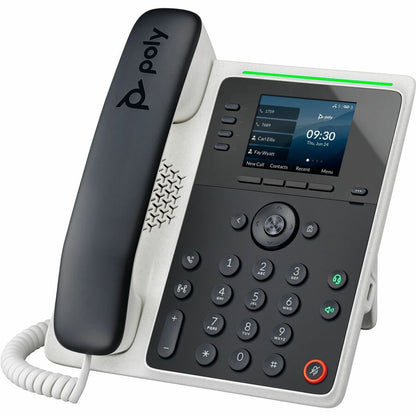 Poly Edge E220 IP Phone - Corded - Corded - Bluetooth - Desktop, Wall Mountable - Black 89B50AA#ABA