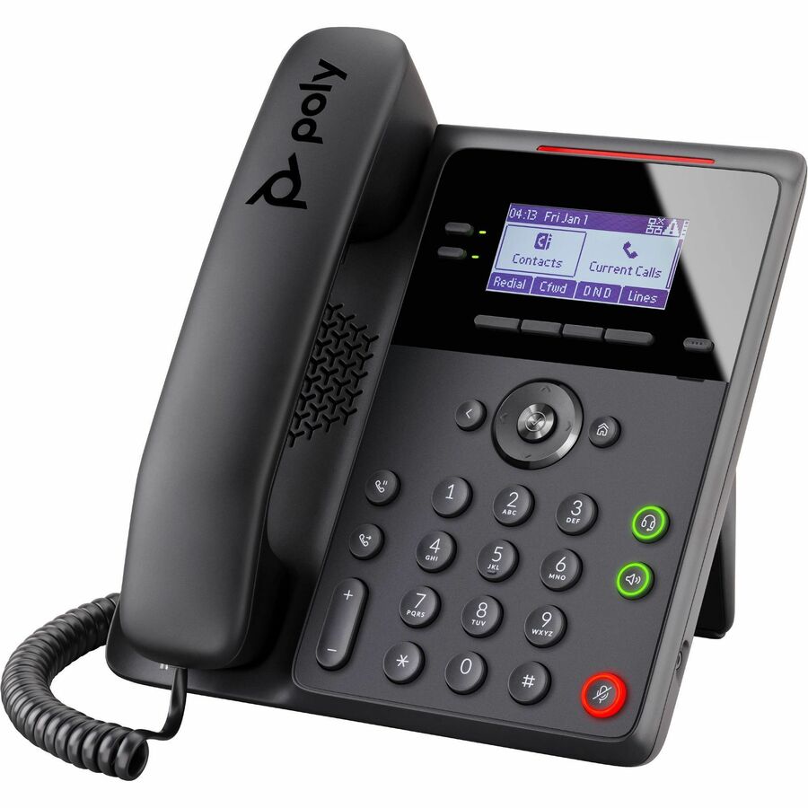 Poly Edge B10 IP Phone - Corded - Corded - Wall Mountable, Desktop - Black 84C19AA#ABA