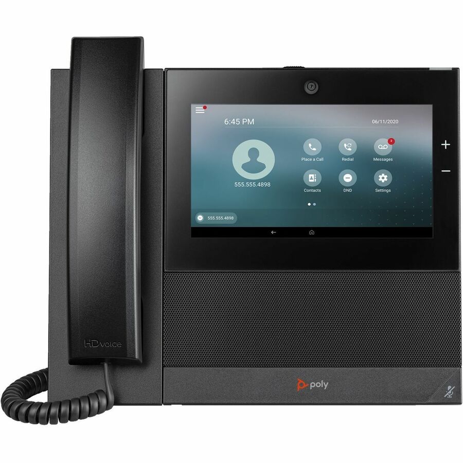 Poly CCX 700 IP Phone - Corded - Corded/Cordless - Wi-Fi, Bluetooth - Desktop - Black 84C18AA#ABA