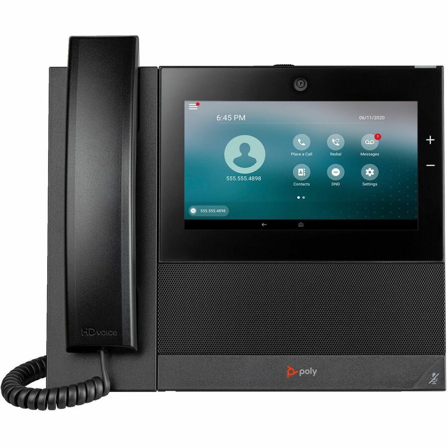 Poly CCX 700 IP Phone - Corded - Corded/Cordless - Wi-Fi, Bluetooth - Desktop - Black 82Z83AA