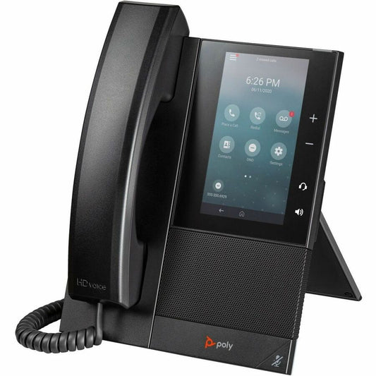 Poly CCX 500 IP Phone - Corded - Corded/Cordless - Bluetooth - Black 84C15AA#ABA