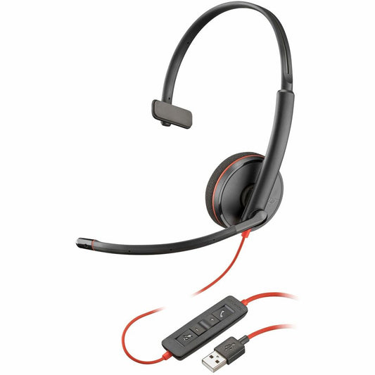 Poly Blackwire 3210 Monaural USB-A Headset TAA (Bulk) 8M3X3A6#ABA