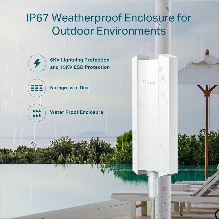 TP-Link EAP650-Outdoor Dual Band IEEE 802.11 a/b/g/n/ac/ax 3 Gbit/s Wireless Access Point - Indoor/Outdoor EAP650-OUTDOOR