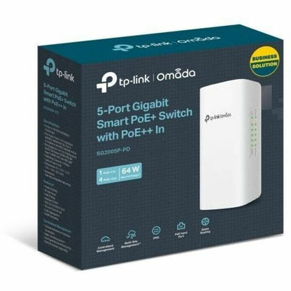 TP-Link Omada 5-Port Gigabit Smart Switch with 1-Port PoE++ In and 4-Port PoE+ Out SG2005P-PD