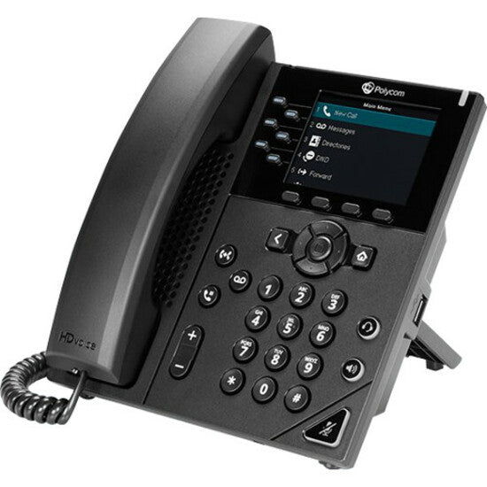 Poly 350 IP Phone - Corded - Corded - Desktop, Wall Mountable - TAA Compliant 2200-48830-019