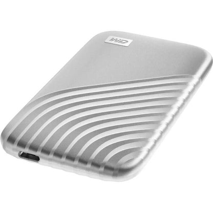 WD My Passport WDBAGF0010BSL-WESN 1 TB Portable Solid State Drive - External - Silver WDBAGF0010BSL-WESN