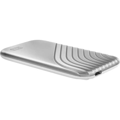 WD My Passport WDBAGF0010BSL-WESN 1 TB Portable Solid State Drive - External - Silver WDBAGF0010BSL-WESN