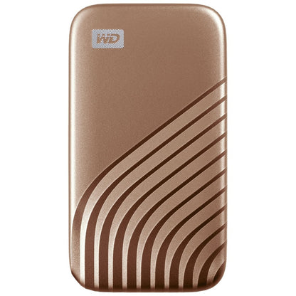 WD My Passport WDBAGF0020BGD-WESN 2 TB Portable Solid State Drive - External - Gold WDBAGF0020BGD-WESN