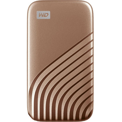 WD My Passport WDBAGF0020BGD-WESN 2 TB Portable Solid State Drive - External - Gold WDBAGF0020BGD-WESN