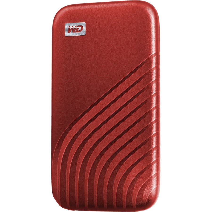 WD My Passport WDBAGF0010BRD-WESN 1 TB Portable Solid State Drive - External - Red WDBAGF0010BRD-WESN