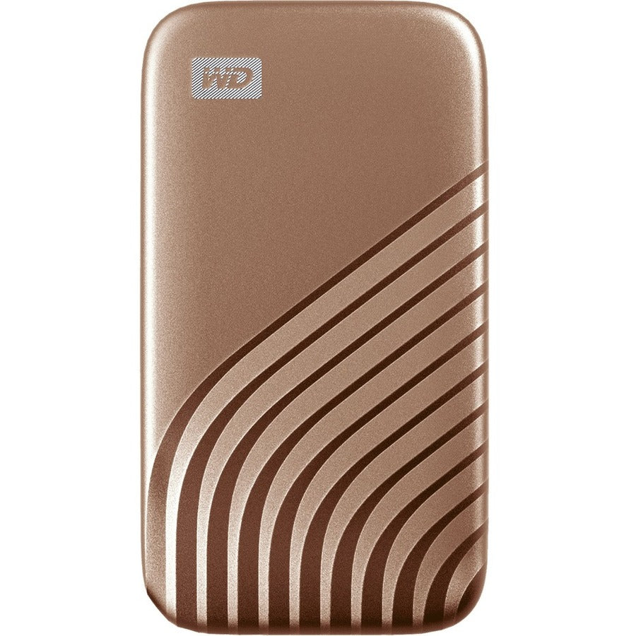 WD My Passport WDBAGF0010BGD-WESN 1 TB Portable Solid State Drive - External - Gold WDBAGF0010BGD-WESN