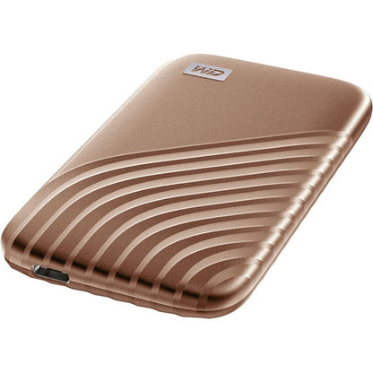 WD My Passport WDBAGF0010BGD-WESN 1 TB Portable Solid State Drive - External - Gold WDBAGF0010BGD-WESN