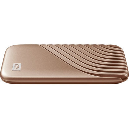 WD My Passport WDBAGF0010BGD-WESN 1 TB Portable Solid State Drive - External - Gold WDBAGF0010BGD-WESN