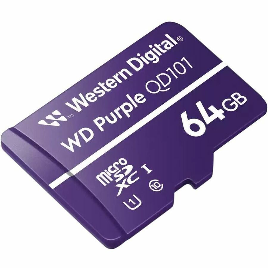 WD Purple WDD064G1P1C 64 GB Class 10/UHS-I (U1) microSDXC WDD064G1P1C-74AEL0