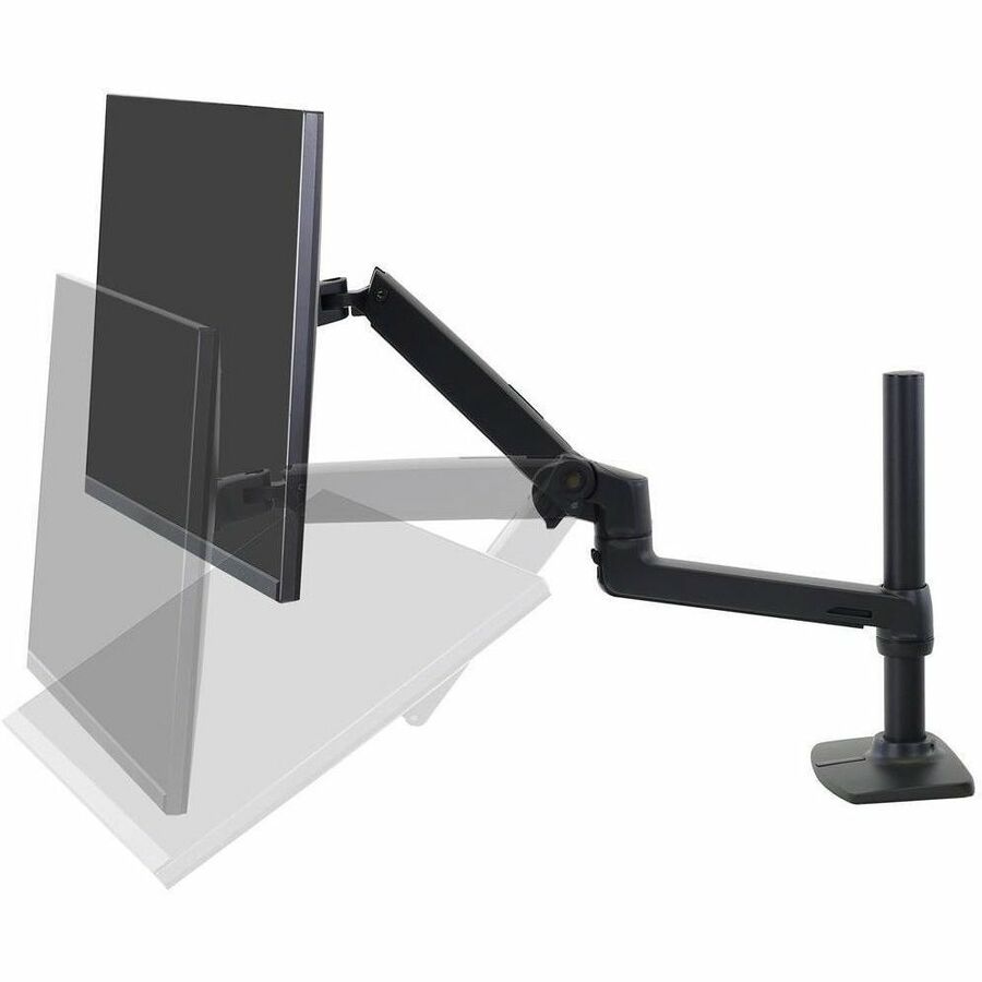 Ergotron Mounting Arm for Monitor, Display, TV, LCD Monitor, Notebook, LCD Display, Display Screen - Matte Black 45-537-224