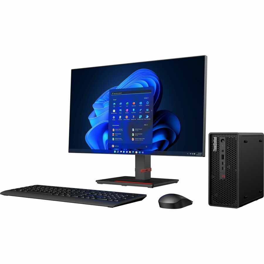 Lenovo ThinkStation P3 30HA001MUS Workstation - Intel Core i7 Hexadeca-core (16 Core) i7-13700T 13th Gen 1.40 GHz - 32 GB DDR5 SDRAM RAM - 1 TB SSD - Mini-tower 30HA001MUS