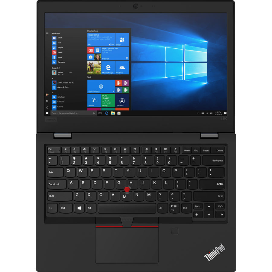 Lenovo ThinkPad L390 20NT0006CA 13.3" Touchscreen Notebook - 1920 x 1080 - Intel Core i5 8th Gen i5-8265U Quad-core (4 Core) 1.60 GHz - 8 GB Total RAM - 256 GB SSD - Black 20NT0006CA