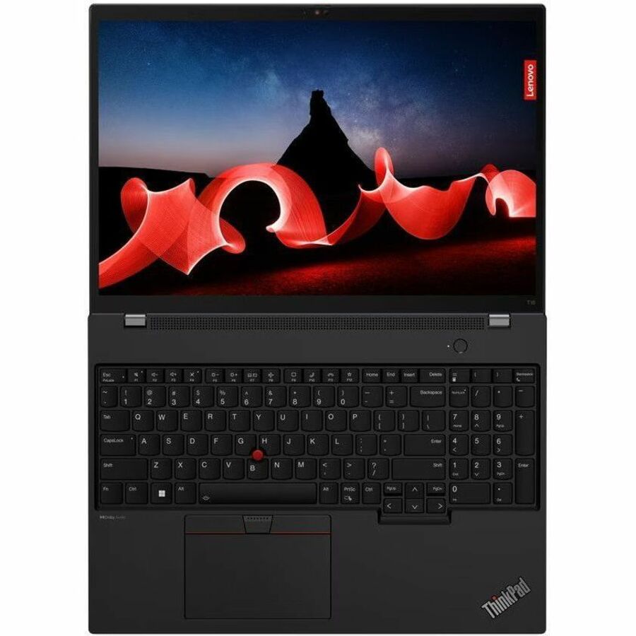 Lenovo ThinkPad T16 Gen 2 21HH001HCA 16" Notebook - WUXGA - 1920 x 1200 - Intel Core i5 13th Gen i5-1345U Deca-core (10 Core) - 16 GB Total RAM - 16 GB On-board Memory - 256 GB SSD - Thunder Black 21HH001HCA