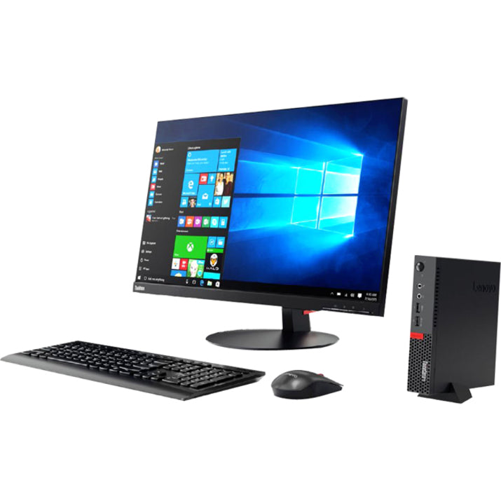 Lenovo ThinkCentre M710q 10MR004FCA Desktop Computer - Intel Core i5 6th Gen i5-6500T 2.50 GHz - 4 GB RAM DDR4 SDRAM - 500 GB HDD - Tiny - Black 10MR004FCA