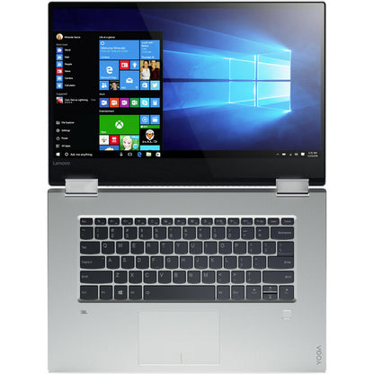 Lenovo Yoga 720-15IKB 80X7003VUS 15.6" 2 in 1 Notebook - 3840 x 2160 - Intel Core i7 7th Gen i7-7700HQ Quad-core (4 Core) 2.80 GHz - 16 GB Total RAM - 1 TB SSD - Platinum 80X7003VUS