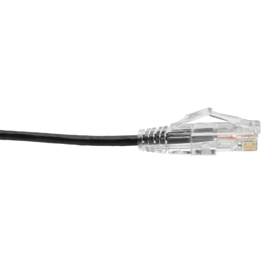 Tripp Lite by Eaton Cat6 UTP Patch Cable (RJ45) - M/M, Gigabit, Snagless, Molded, Slim, Black, 6 in. N201-S6N-BK