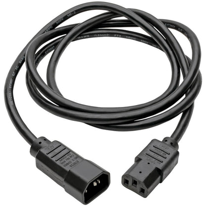 Tripp Lite 8ft Computer Power Cord Extension Cable C14 to C13 10A 18AWG 8' P004-008