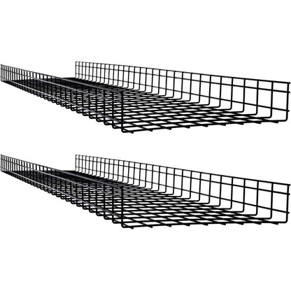 Tripp Lite by Eaton Wire Mesh Cable Tray - 450 x 100 x 1500 mm (18 in. x 4 in. x 5 ft.) 2-Pack SRWB18410X2STR